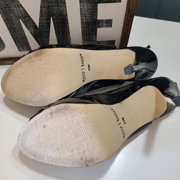 WHBM Vera Platform Slingback Heels Size 8.5 - Picture 8 of 11